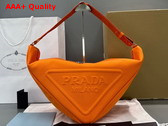 Prada Canvas Prada Triangle Bag in Orange 2VY007 Replica