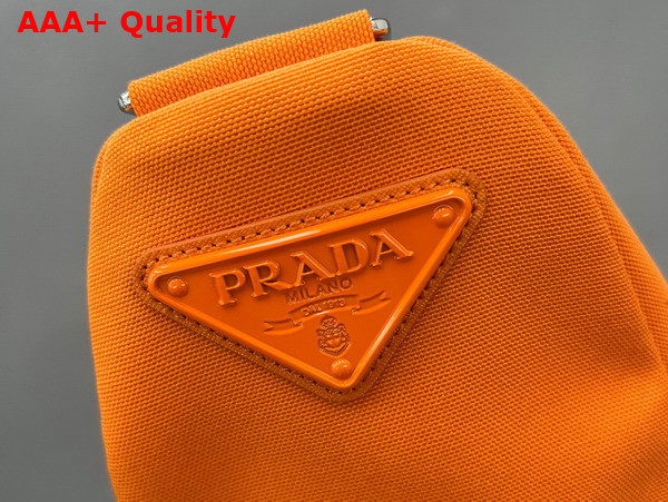 Prada Canvas Prada Triangle Bag in Orange 2VY007 Replica