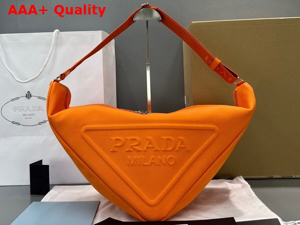 Prada Canvas Prada Triangle Bag in Orange 2VY007 Replica