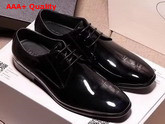 Prada Classic Derby Lace Up in Brushed Calf Leather and Rubber Sole Replica