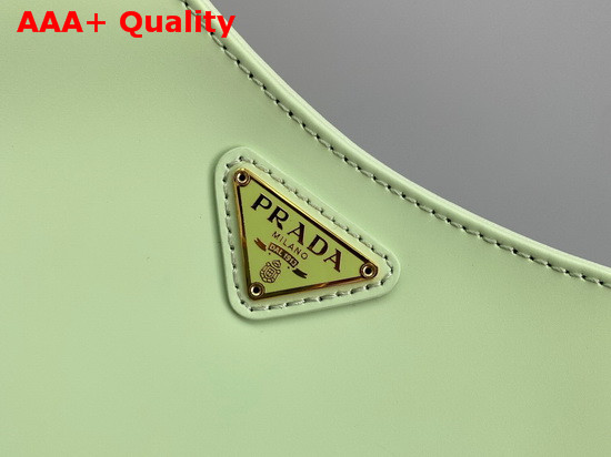 Prada Cleo Brushed Leather Chain Bag in Aqua Replica