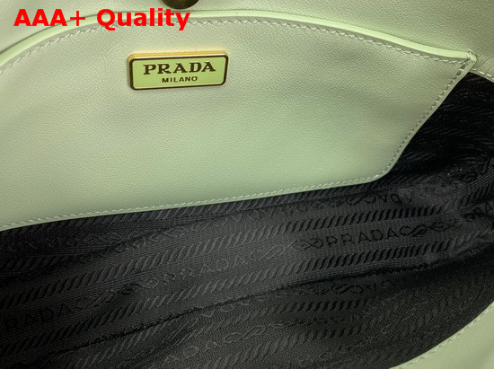 Prada Cleo Brushed Leather Chain Bag in Aqua Replica