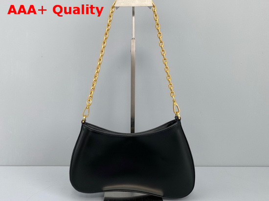 Prada Cleo Brushed Leather Chain Bag in Black Replica