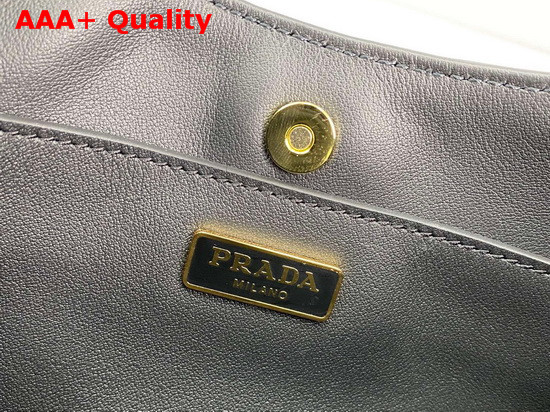 Prada Cleo Brushed Leather Chain Bag in Black Replica