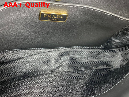 Prada Cleo Brushed Leather Chain Bag in Black Replica