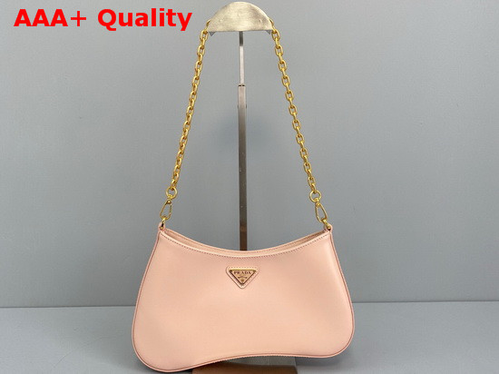 Prada Cleo Brushed Leather Chain Bag in Pink Replica