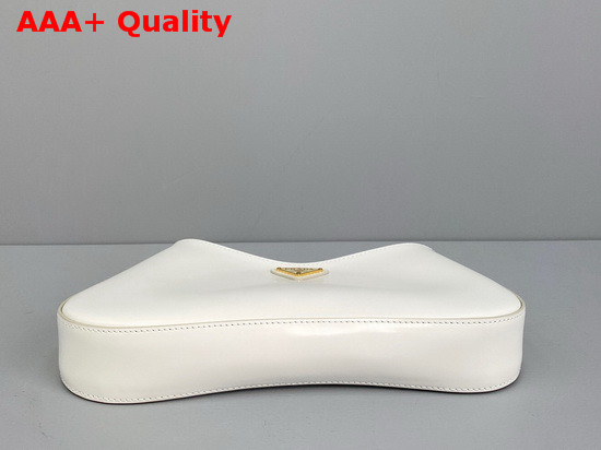 Prada Cleo Brushed Leather Chain Bag in White Replica