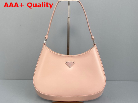 Prada Cleo Brushed Leather Shoulder Bag in Pink Replica