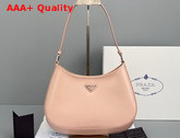 Prada Cleo Brushed Leather Shoulder Bag in Pink Replica