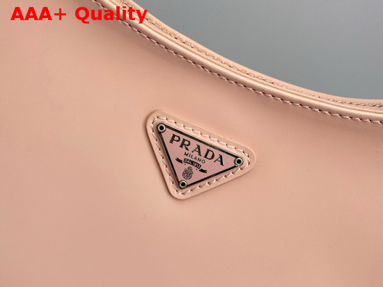 Prada Cleo Brushed Leather Shoulder Bag in Pink Replica