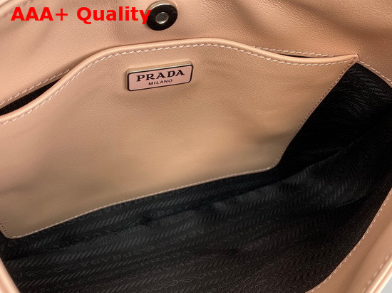 Prada Cleo Brushed Leather Shoulder Bag in Pink Replica