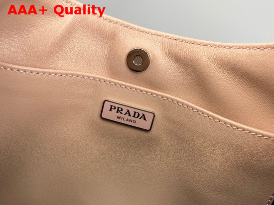 Prada Cleo Brushed Leather Shoulder Bag in Pink Replica