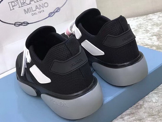 Prada Cloudbust Sneakers in Black Mesh Fabric