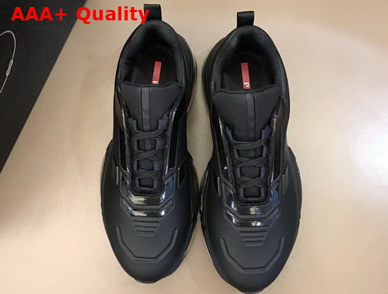 Prada Collision Technical Fabric Sneakers in Black Replica