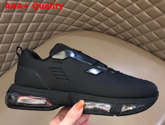 Prada Collision Technical Fabric Sneakers in Black Replica