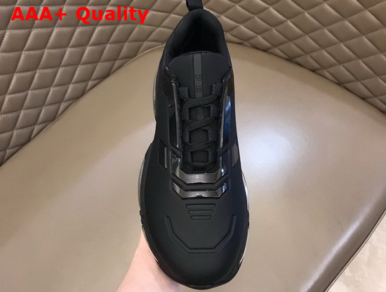 Prada Collision Technical Fabric Sneakers in Black Replica