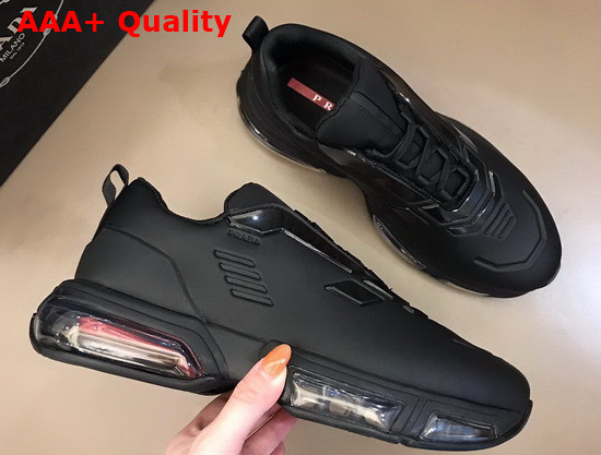 Prada Collision Technical Fabric Sneakers in Black Replica