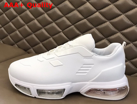 Prada Collision Technical Fabric Sneakers in White Replica