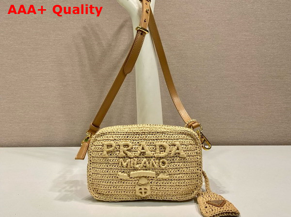 Prada Crochet Shoulder Bag in Natural 1BH196 Replica