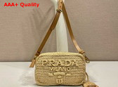 Prada Crochet Shoulder Bag in Natural 1BH196 Replica