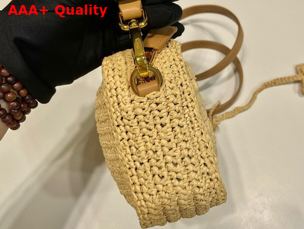 Prada Crochet Shoulder Bag in Natural 1BH196 Replica