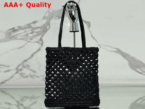 Prada Crochet Tote Bag in Black 1BG493 Replica