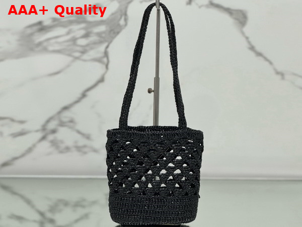 Prada Crochet Tote Bag in Black 1BG494 Replica