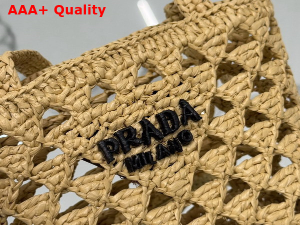 Prada Crochet Tote Bag in Natural 1BG494 Replica