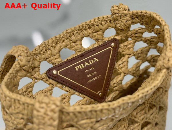 Prada Crochet Tote Bag in Natural 1BG494 Replica