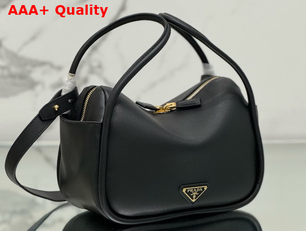 Prada Darling Leather Handbag in Black 1BA451 Replica