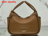 Prada Darling Leather Handbag in Cognac 1BA451 Replica