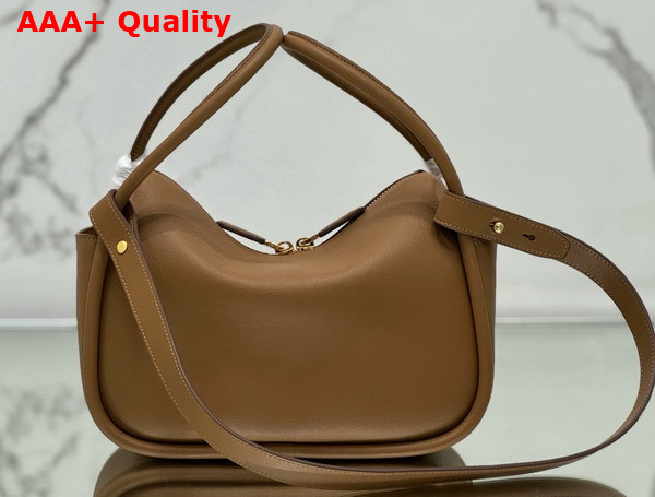 Prada Darling Leather Handbag in Cognac 1BA451 Replica