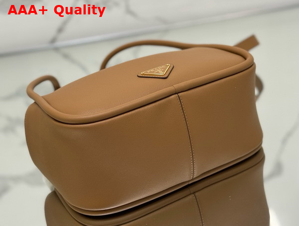 Prada Darling Leather Handbag in Cognac 1BA451 Replica