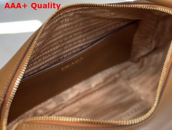 Prada Darling Leather Handbag in Cognac 1BA451 Replica