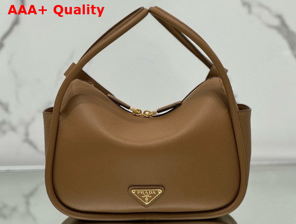 Prada Darling Leather Handbag in Cognac 1BA451 Replica