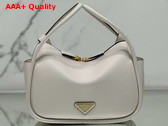 Prada Darling Leather Handbag in White 1BA451 Replica