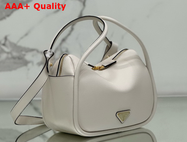 Prada Darling Leather Handbag in White 1BA451 Replica