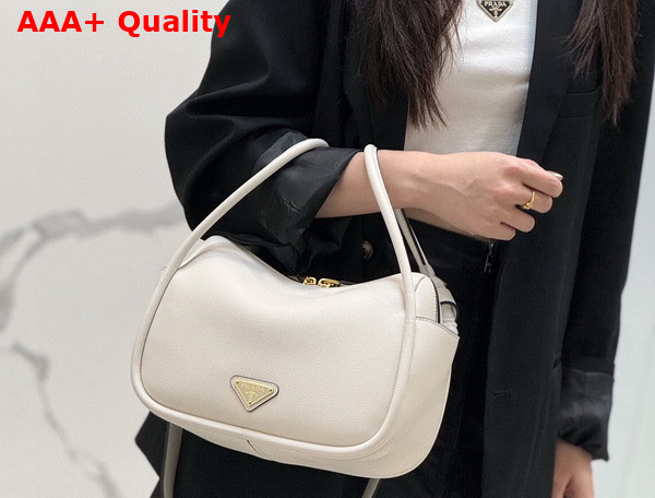 Prada Darling Leather Handbag in White 1BA451 Replica