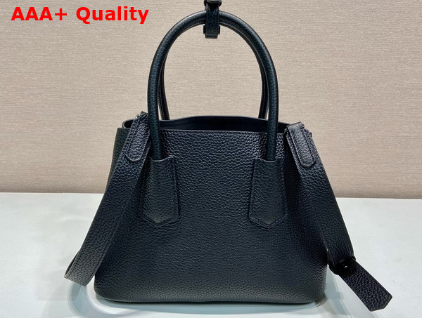 Prada Double Leather Mini Bag in Black 1BG443 Replica