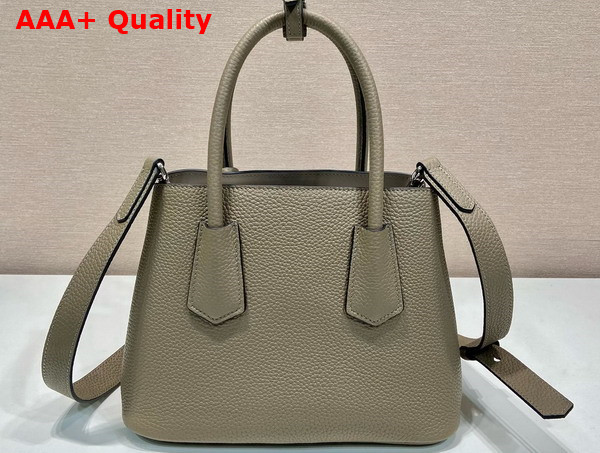 Prada Double Leather Mini Bag in Slate Grey 1BG443 Replica