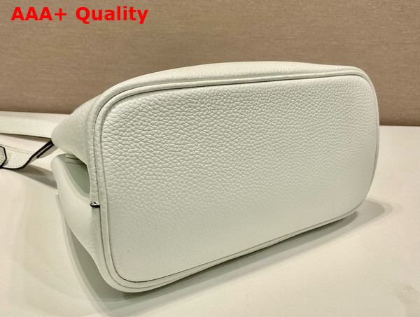 Prada Double Leather Mini Bag in White 1BG443 Replica