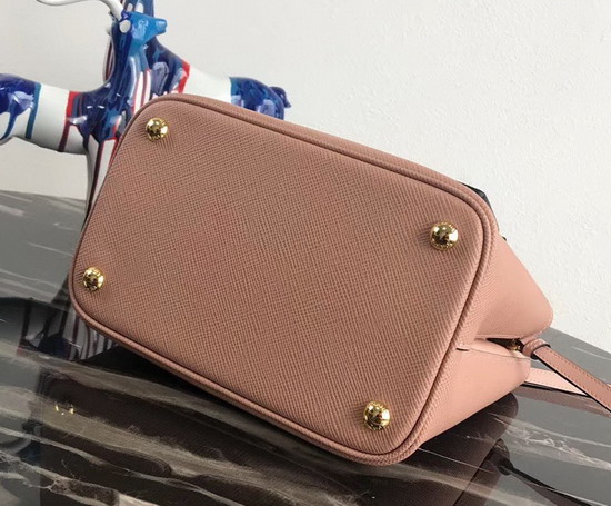 Prada Double Medium Bag Pink Saffiano Leather