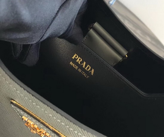 Prada Double Saffiano Leather Bag in Grey