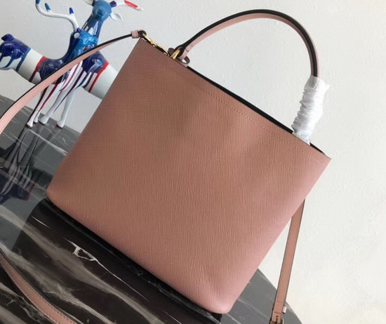 Prada Double Saffiano Leather Bag in Pink