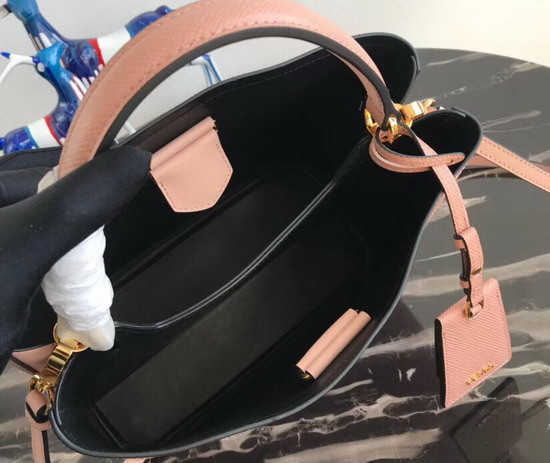 Prada Double Saffiano Leather Bag in Pink