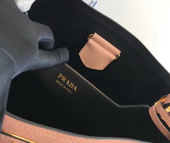 Prada Double Saffiano Leather Bag in Pink