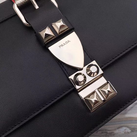 Prada Elektra Calf Leather Bag in Black