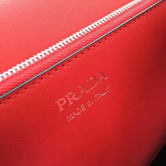 Prada Elektra Calf Leather Bag in Red