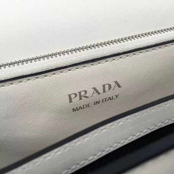 Prada Elektra Calf Leather Bag in White