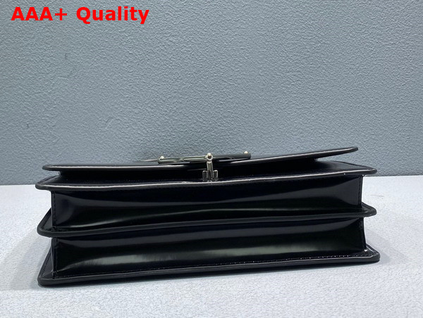 Prada Embleme Brushed Leather Bag in Black 1BD321 Replica